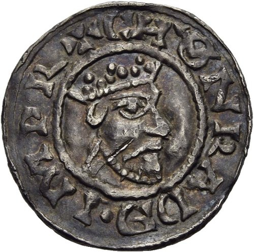 The coin of Poppo, the patriarch of Aquileia (r).